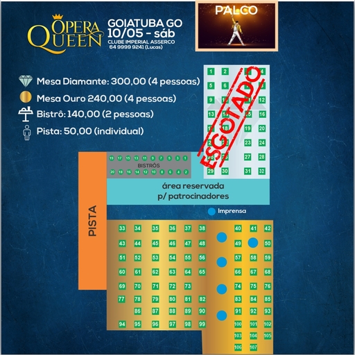 Mapa do evento