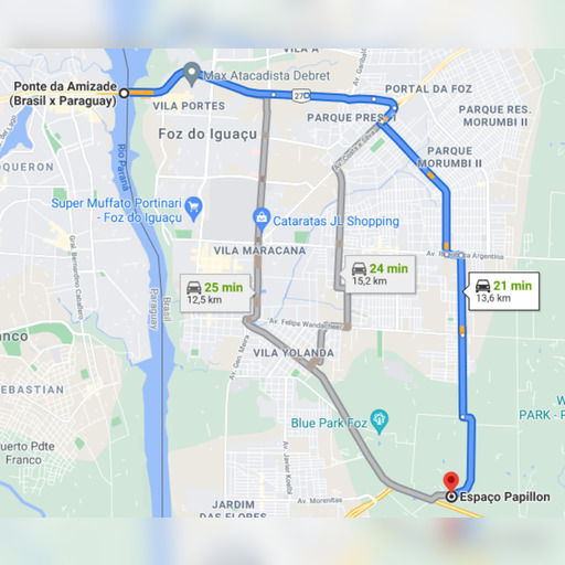 Mapa do evento